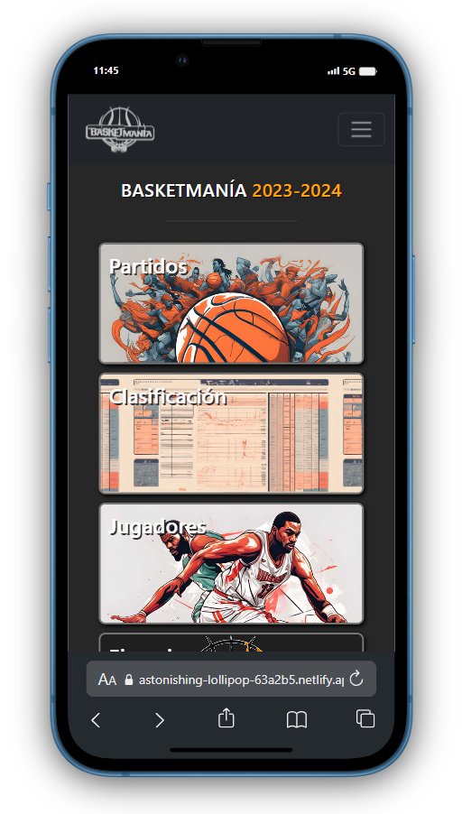Basketmania Web